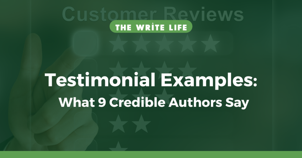 Testimonial Examples: What 9 Credible Authors Say