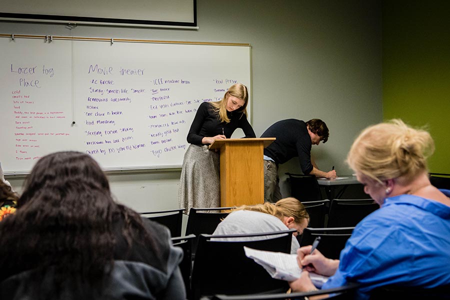 Students, faculty turn ideas into collaborative short stories during Writing Day event